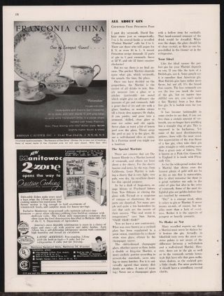 1959 Franconia Fascination China Print Ad Collectible 1/4 - Page Advertising
