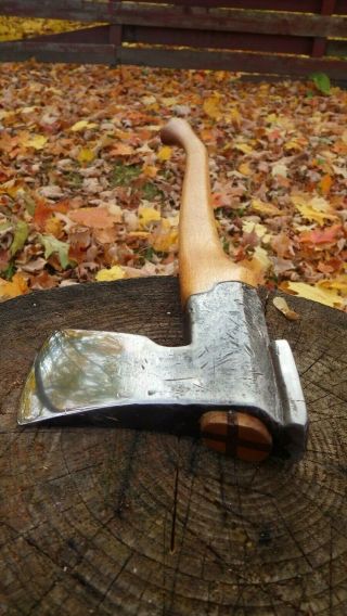 RAZOR SHARP vintage Billnas 12.  2 boy ' s axe hatchet Finnish Swedish felling 3