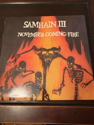Samhain November Coming Fire Pressing Plan 9 Danzig Misfits Vg,  Lp