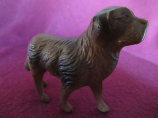 Antique Vintage Celluloid Dog St Bernard Or Mastiff Animal Figures Stamped Usa