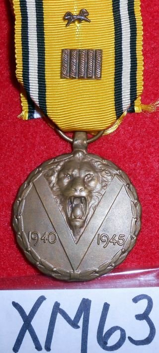 Xm63 Belgium Ww11 Victory Medal For A Combat Veteran And Prisoner Of War