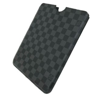 LOUIS VUITTON Etui iPad case N60033 Damier Graphite Black Vintage LV 3