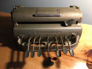 Vintage Perkins Brailler Typewriter Machine For The Blind - By David Abraham
