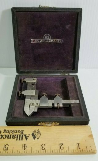 Brown & Sharpe Gear Tooth Caliper Gage 580 (machinist Tools Lathe Mill)