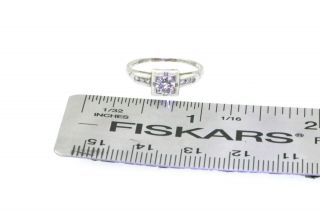 Antique platinum 0.  34ct VS1 - G diamond wedding engagement ring size 5.  25 3