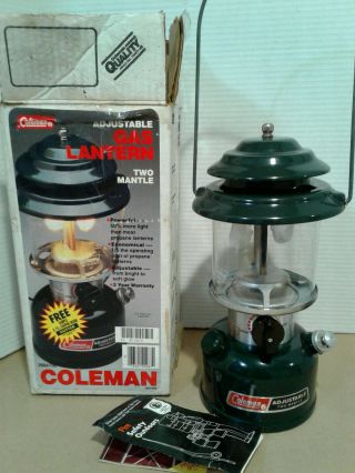 Coleman Double - Mantle Camping Lantern Model 288a700 6/1989
