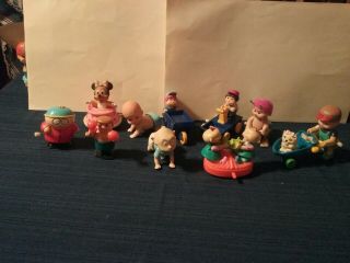 Group Of 10 Wind - Up Toys Rugrats,  Minnie Mouse,  Southpark And More