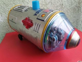 Tin Toy Japan Vintage Rocket Space Ship Apollo Nasa
