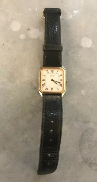 Vintage Men’s Seiko Quartz Watch With Hirsh Lizard Skin Band 6429 - 50l0