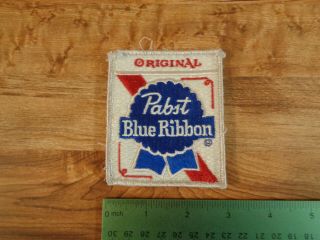 Vintage Pabst Blue Ribbon Beer Patch Jacket Shirt (sa6)
