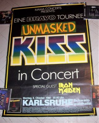 Kiss:vintage 1980 German Concert Tour Poster