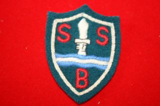 Wwii Ww2 Pattern S.  B.  S.  Royal Marines Commando Sbs Beret Badge Small Type