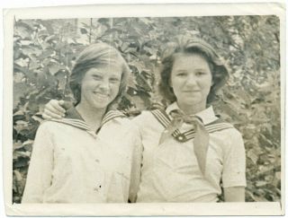 1950s Pioneer Camp School Girls Russian Vintage Photo