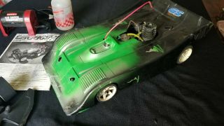 Vintage Mugen Sting Rc 1/8 Gas Race Car Mrx Vector