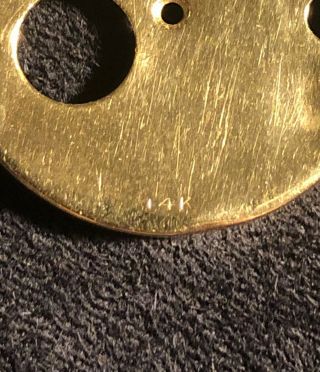 14K Solid Gold Vintage “Music Box” Necklace Pendant 8.  1 Grams SCRAP NOT 3