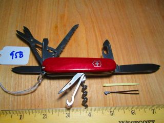958 Red Victorinox Swiss Army Huntsman Knife