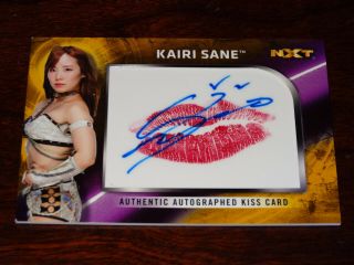 Kairi Sane Topps Wwe 2018 Gold Kiss Autograph Auto Card 02/10 Kairi Hojo Nxt