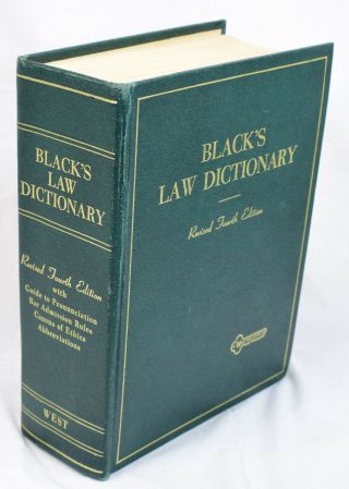1968 Fourth 4th Edition Black’s Law Dictionary Vintage Legal Reference Book