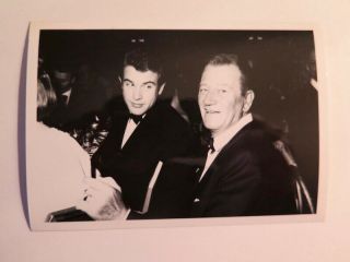 Photo By Irv Steinberg John Wayne / Warren Beatty 1963