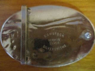 Vintage Comstock German Silver Silversmith Buckle Rodeo Rope Calf 2
