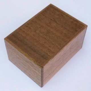 7 Steps Walnut Wood 3 Sun Japanese Puzzle Box Karakuri Himitsu - Bako Oka Craft