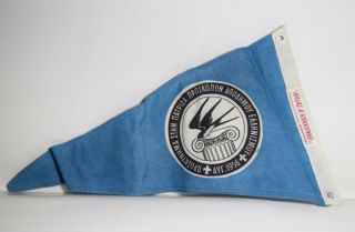 Vintage Greek Boy Scout Pennant Flag - 1956 Chief Scout Anniversary Greece Scout 2
