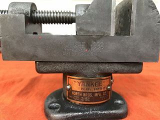 Vintage Yankee North Bros Mfg Co No 1992 Swivel With 992 Bench Vice