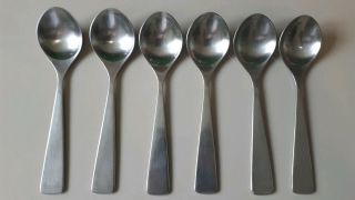 Maya Norstaal Norway Vintage 6 Spoons 18cm Stainless 12 - 12 Eckhoff