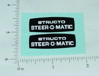 Structo Steer O Matic Trucks Replacement Stickers St - 074