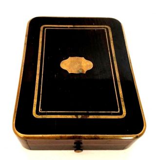 Vintage Very Rare Antique Wooden Box Gerson Aubert For Pocket Watch