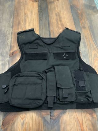American Body Armor Aba Carrier Tactical Vest Xl Size Lrc / Lrrc Law Enfor