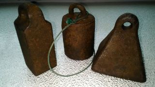 Vintage Cast Iron Decoy Weights Duck Goose Hunting Equipment