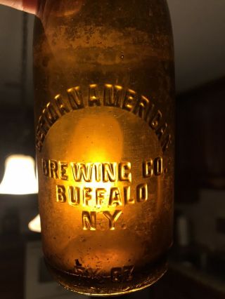 German American Brewing Co.  Buffalo Ny 71/2 Oz Embossed Beer Bottle
