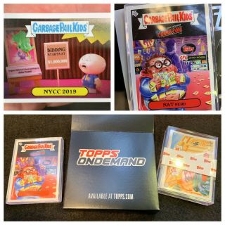 Nycc 2019 Garbage Pail Kids Comic Con Nyc Set With 2 Promo Cards And Flyer Topps