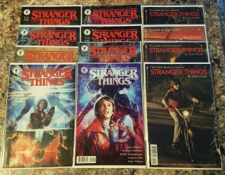 Strangers Things 1 - 4 Comic Book Set With 2 Variants For Each Issue (12 Comics)