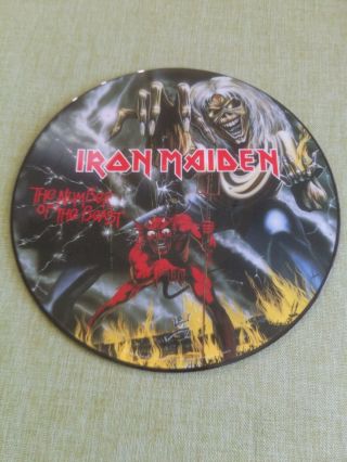 Iron Maiden Number Of The Beast 1982 Lp Record Picture Disc