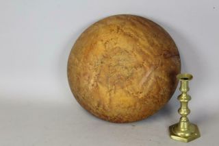 Great Early 19th C Turned Wooden Bowl In Bold Birdseye Maple Old Patina