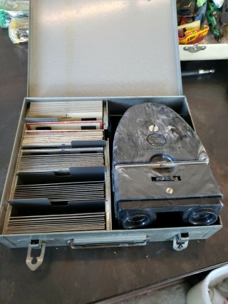 Vintage Brumberger Stereo Viewer With Slides Perfect Awesome Peice
