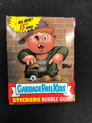 1988 Topps Garbage Pail Kids Gpk 15th Series Wax Pack Box W/ 48 Packs