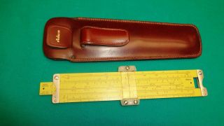 Vintage Pickett N600 - Es Slide Rule With Leather Case