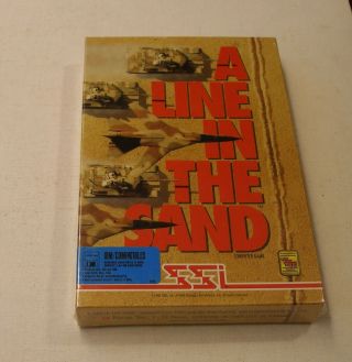 A Line In The Sand By Strategic Simulations,  Inc.  For Ibm Pc Dos -