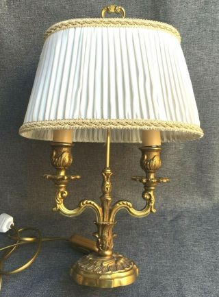 Antique French Brass Lamp Made Of Brass Mid - 1900 