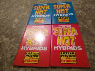 Lester Pfister Hybrid Great Ones 1970s 4 Total Farm Ag Seed Corn Feed Notebook