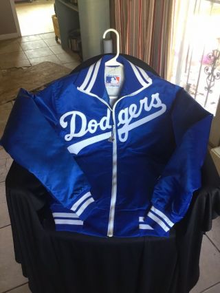Vintage La Dodgers Satin Starter Jacket / Small