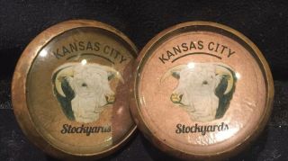 Bridle Rosettes From The Kansas City Stockyards