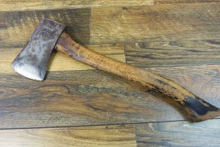Vintage Embossed Stanley Sweetheart Four Square Boys Axe 2lb 13 Oz 17 3/4 "
