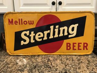 Vintage Sterling Beer Sign Evansville Indiana