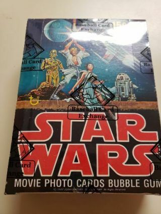 1977 Topps Star Wars Series One Wax Box (36) Packs (bbce)