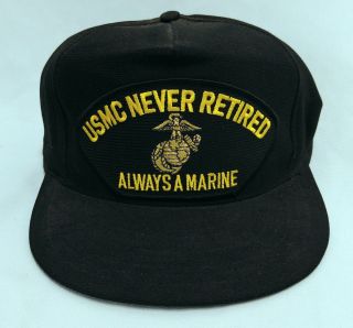 Usmc United States Marine Corps Usmc Never Retired Always A Marine Ball Cap Hat