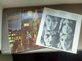 DAVID BOWIE ZIGGY STARDUST VINYL LP ORIG UK 1st PRESS 1E 1E RCA 1972 w/INNER EX 3